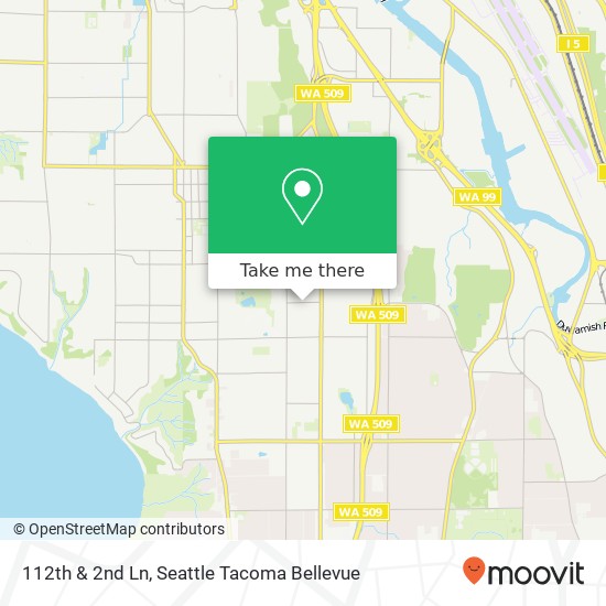 Mapa de 112th & 2nd Ln, Seattle, WA 98146