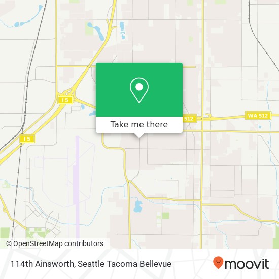 Mapa de 114th Ainsworth, Tacoma, WA 98444