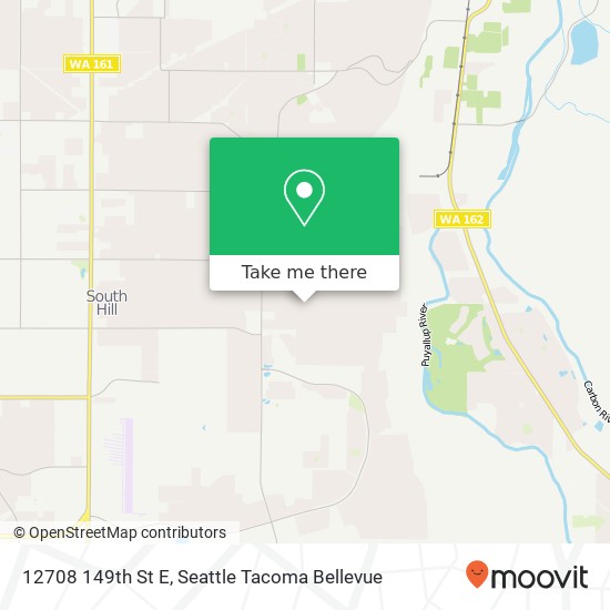 Mapa de 12708 149th St E, Puyallup, WA 98374