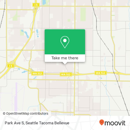 Mapa de Park Ave S, Tacoma, WA 98444