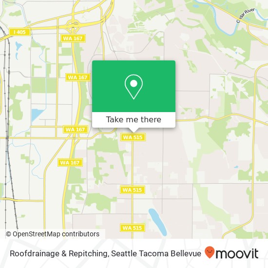 Roofdrainage & Repitching, 17832 108th Ave SE map