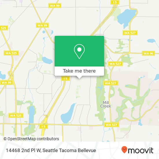 Mapa de 14468 2nd Pl W, Lynnwood, WA 98087