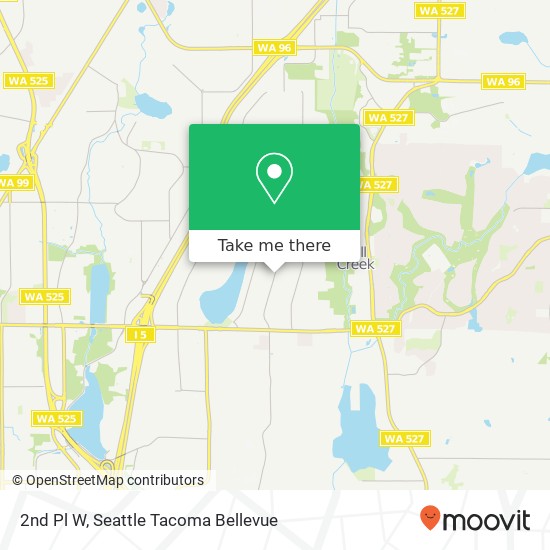 Mapa de 2nd Pl W, Lynnwood, WA 98087