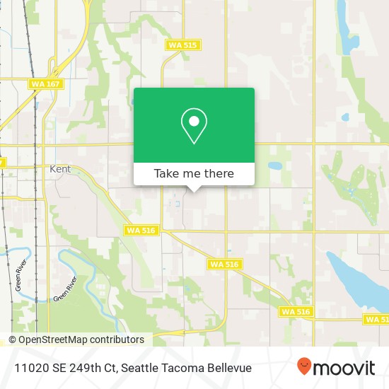 Mapa de 11020 SE 249th Ct, Kent, WA 98030