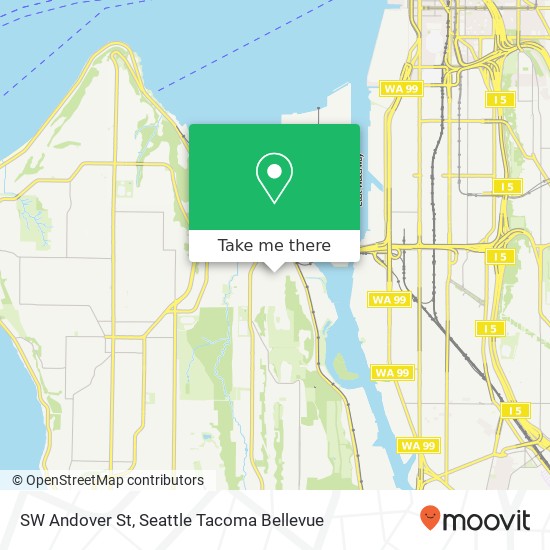 Mapa de SW Andover St, Seattle, WA 98106