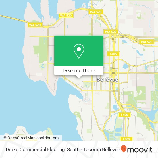 Mapa de Drake Commercial Flooring, 432 98th Ave NE