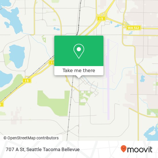 Mapa de 707 A St, McChord Air Force Base, WA 98438