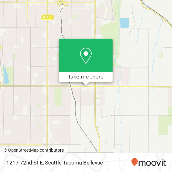 Mapa de 1217 72nd St E, Tacoma, WA 98404