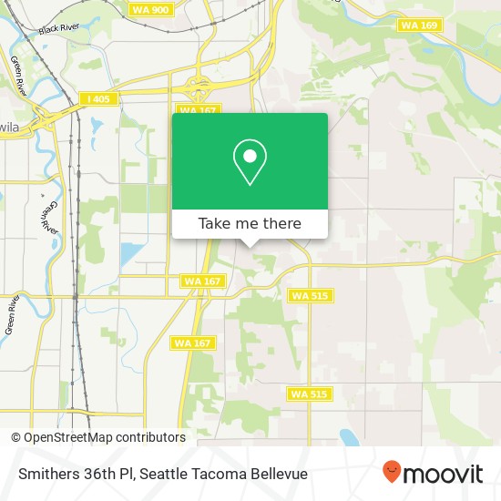 Smithers 36th Pl, Renton, WA 98055 map