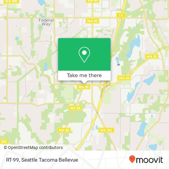 Mapa de RT-99, Federal Way, WA 98003