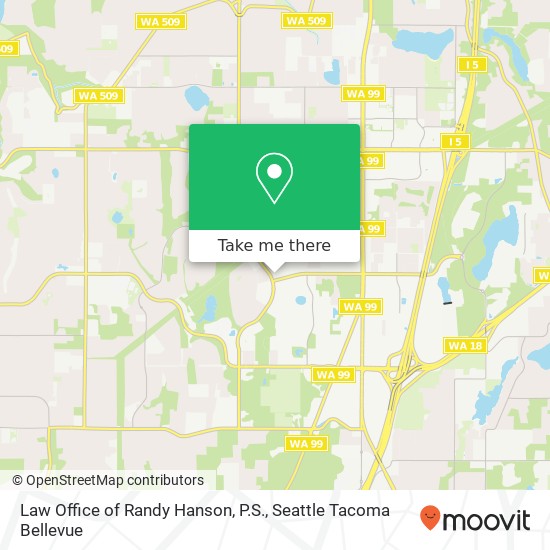 Mapa de Law Office of Randy Hanson, P.S., 33530 1st Way S