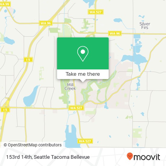 Mapa de 153rd 14th, Mill Creek, WA 98012