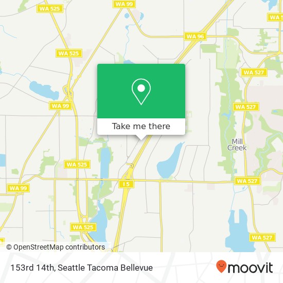 Mapa de 153rd 14th, Lynnwood, WA 98087