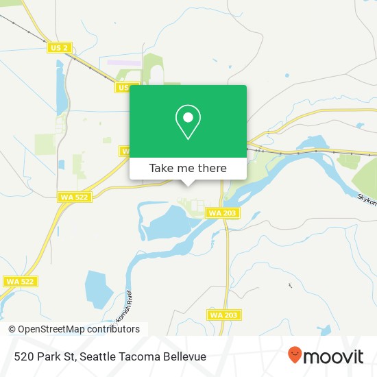 Mapa de 520 Park St, Monroe, WA 98272