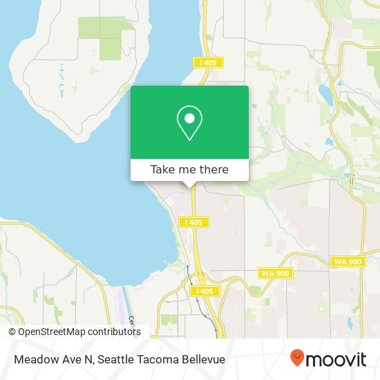Mapa de Meadow Ave N, Renton, WA 98056