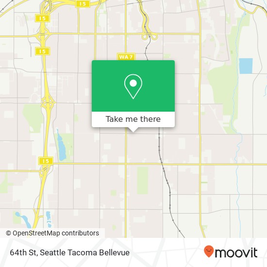 Mapa de 64th St, Tacoma, WA 98408