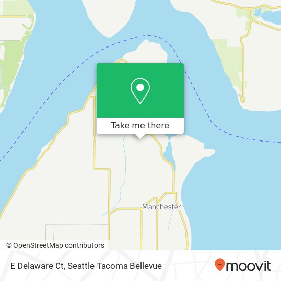 Mapa de E Delaware Ct, Port Orchard, WA 98366