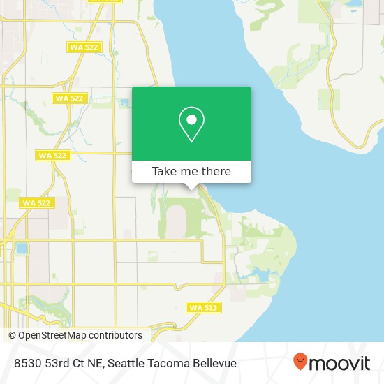 Mapa de 8530 53rd Ct NE, Seattle, WA 98115