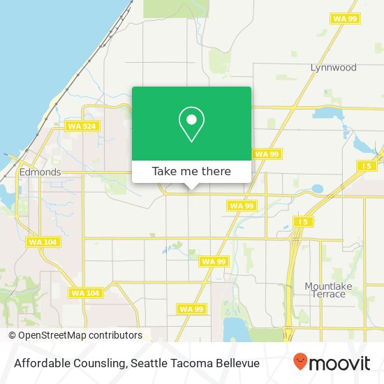 Mapa de Affordable Counsling, 7907 212th St SW