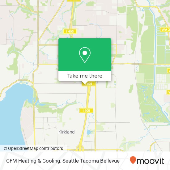 Mapa de CFM Heating & Cooling, 11447 120th Ave NE