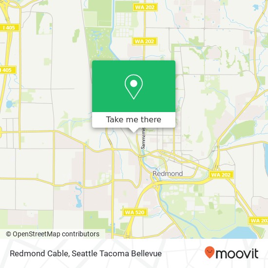 Mapa de Redmond Cable, 8539 154th Ave NE