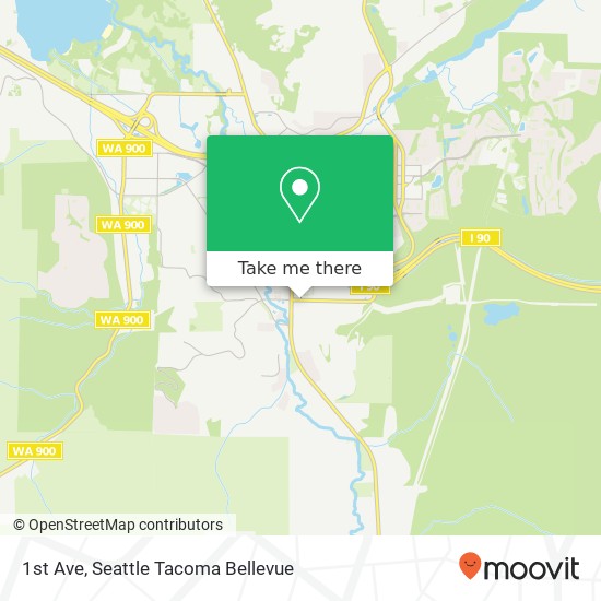 Mapa de 1st Ave, Issaquah, WA 98027