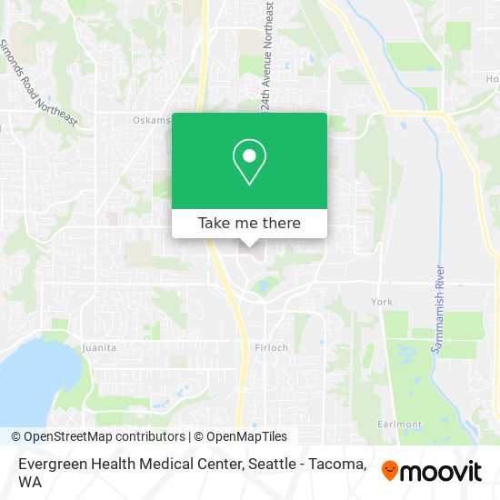 Mapa de Evergreen Health Medical Center