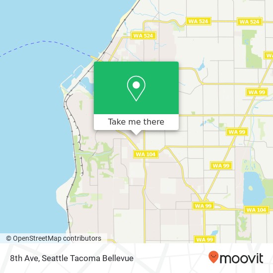 Mapa de 8th Ave, Edmonds, WA 98020