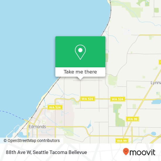 Mapa de 88th Ave W, Edmonds, WA 98026