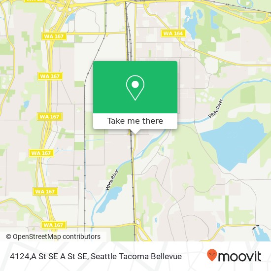 Mapa de 4124,A St SE A St SE, Auburn, WA 98002