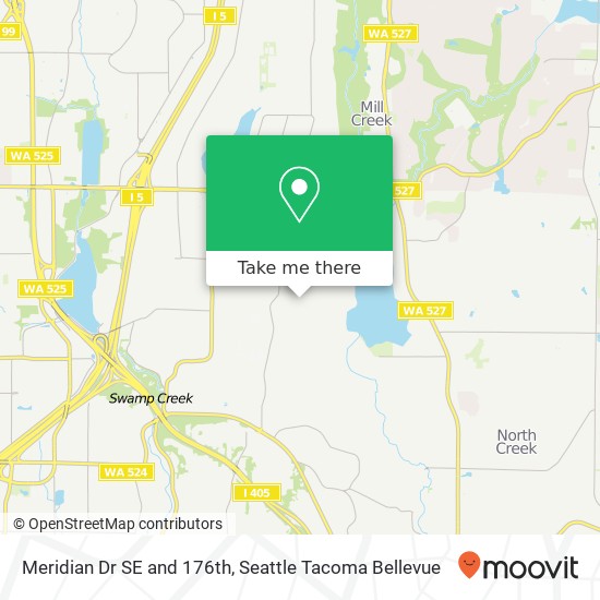 Meridian Dr SE and 176th, Bothell, WA 98012 map