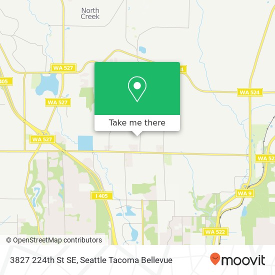 Mapa de 3827 224th St SE, Bothell, WA 98021