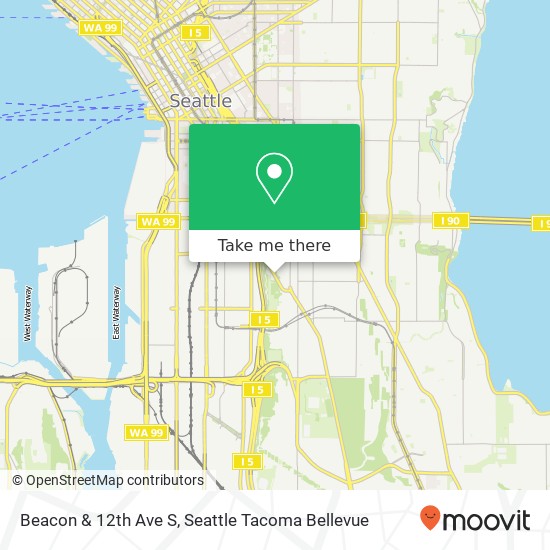 Mapa de Beacon & 12th Ave S, Seattle, WA 98134