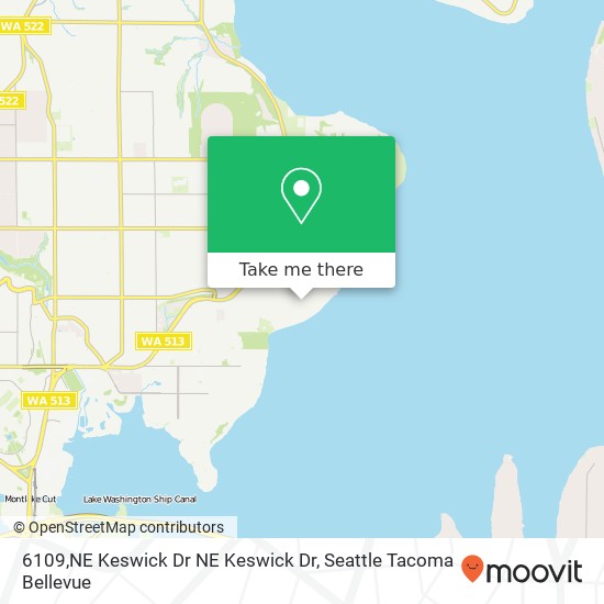 6109,NE Keswick Dr NE Keswick Dr, Seattle, WA 98105 map