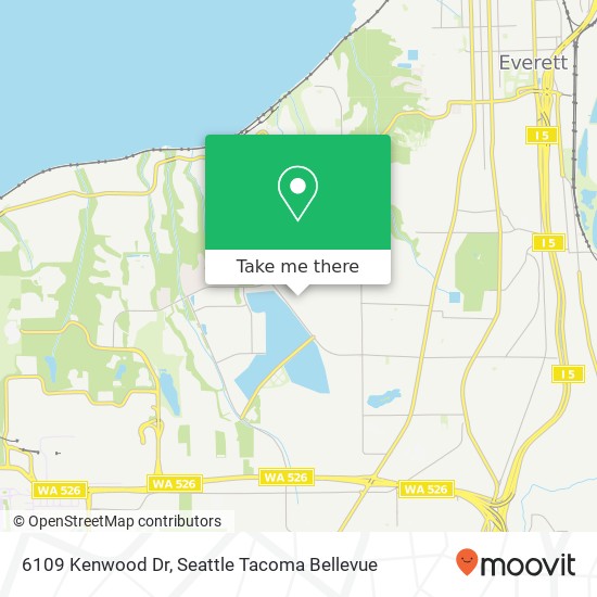 Mapa de 6109 Kenwood Dr, Everett, WA 98203