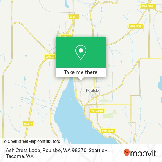 Mapa de Ash Crest Loop, Poulsbo, WA 98370