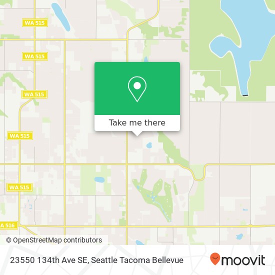 Mapa de 23550 134th Ave SE, Kent, WA 98042