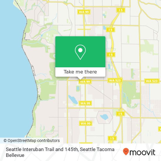 Mapa de Seattle Interuban Trail and 145th, Seattle, WA 98133