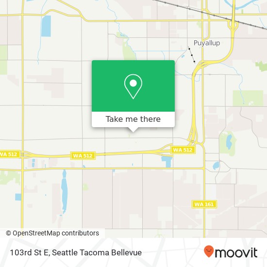 Mapa de 103rd St E, Puyallup, WA 98373