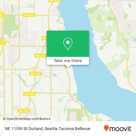 Mapa de NE 110th St Durland, Seattle, WA 98125