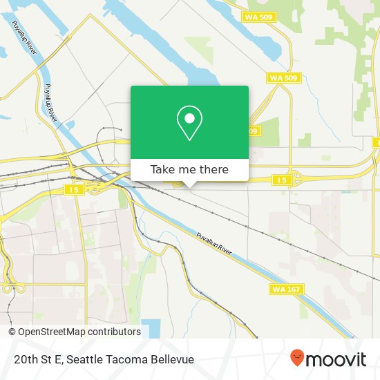 Mapa de 20th St E, Fife, WA 98424