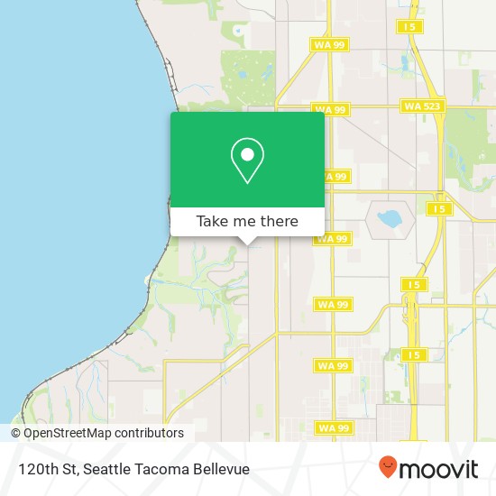 Mapa de 120th St, Seattle, WA 98177