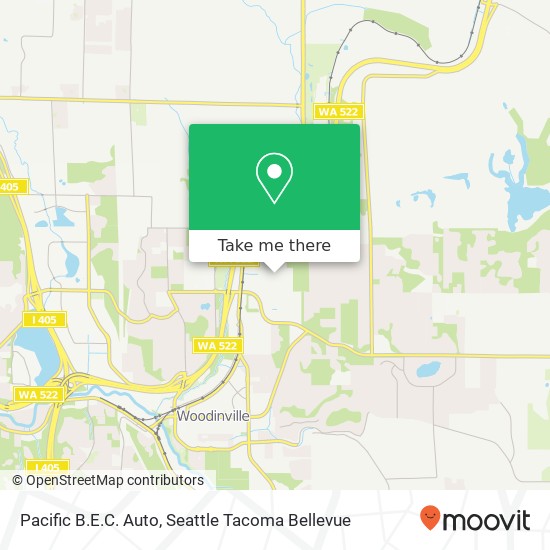 Mapa de Pacific B.E.C. Auto, 19715 144th Ave NE