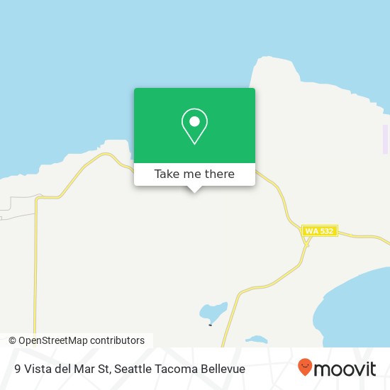 Mapa de 9 Vista del Mar St, Camano Island, WA 98282