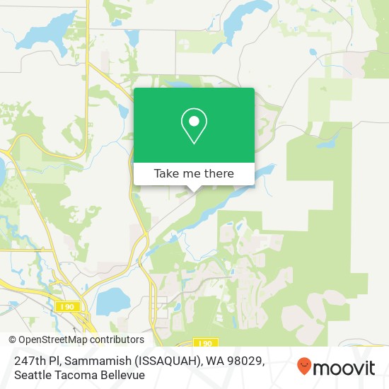 Mapa de 247th Pl, Sammamish (ISSAQUAH), WA 98029