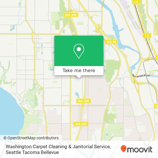 Mapa de Washington Carpet Cleaning & Janitorial Service, 327 S 116th St