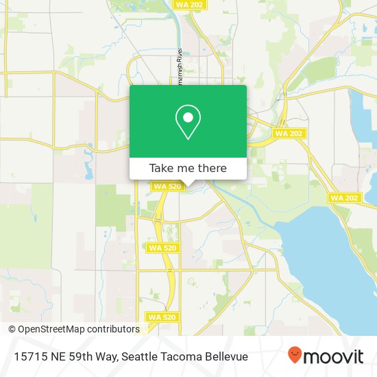 Mapa de 15715 NE 59th Way, Redmond, WA 98052