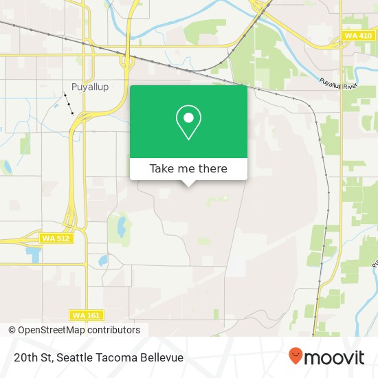 Mapa de 20th St, Puyallup, WA 98374