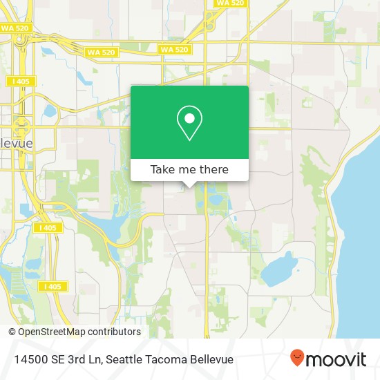 14500 SE 3rd Ln, Bellevue, WA 98007 map
