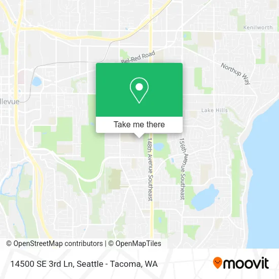 Mapa de 14500 SE 3rd Ln